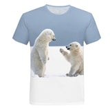 T shirt ours polaire