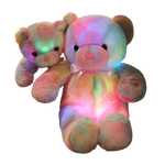 Ours en peluche lumineux multicolor