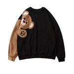 Pull Ras de Coup Ours Brun