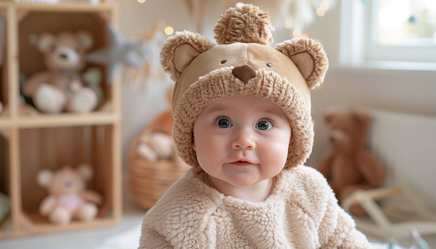 Découvrez les bonnets ours pour bébé et adulte, de l'ourson mignon au bonnet à oreilles