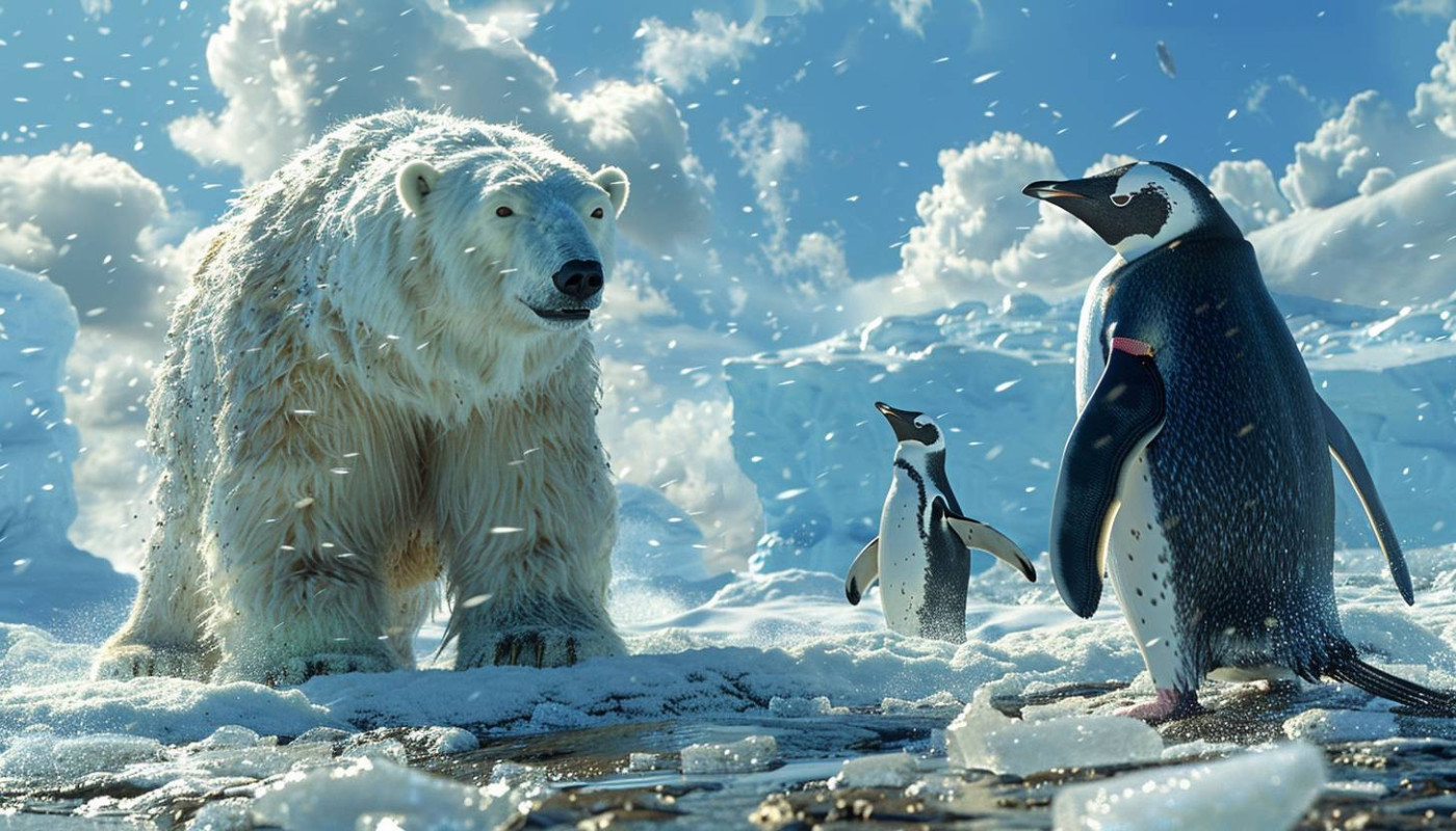 Que mangent les ours polaires et les pingouins : secrets de leur alimentation